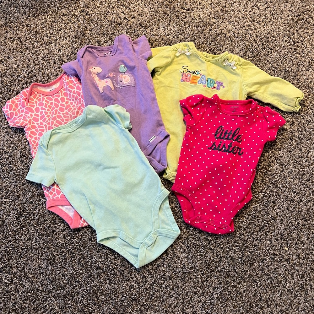 Baby Girl Onesie Lot